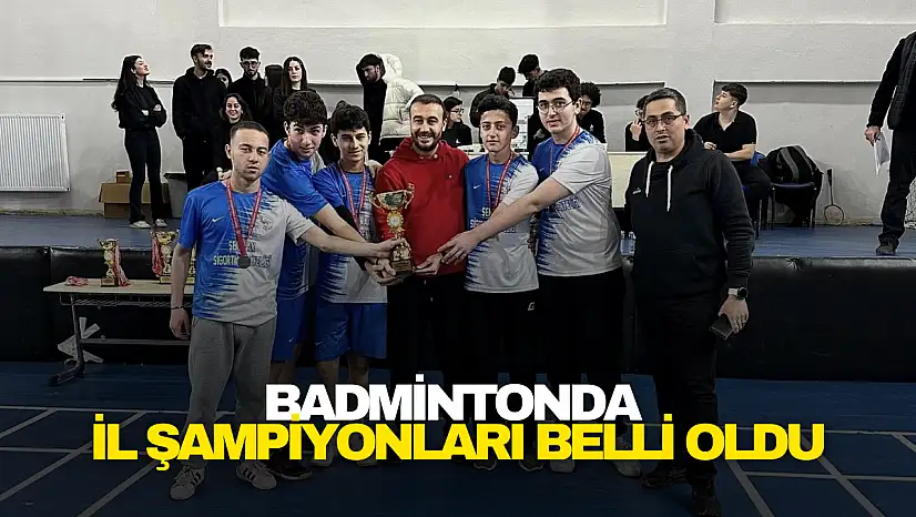 Badmintonda İl Şampiyonları Belli Oldu