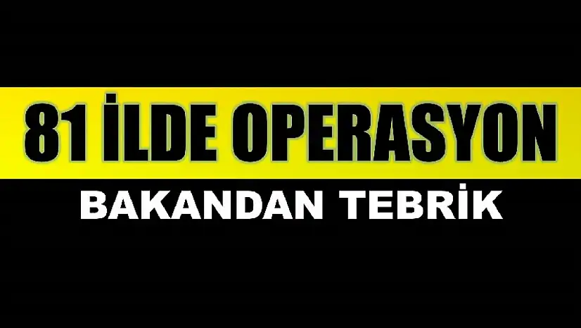 Bakan Yerlikaya tebrik etti
