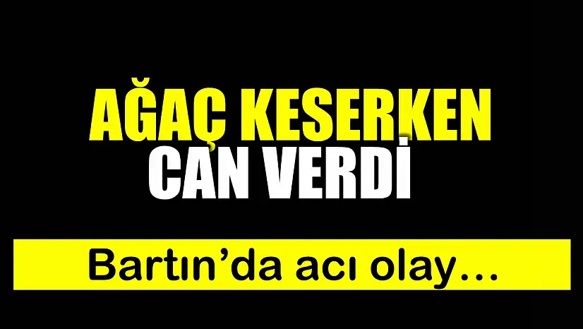 Bartın'da acı olay