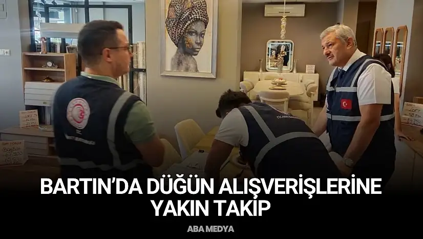 Bartın'da Düğün Alışverişlerine Yakın Takip