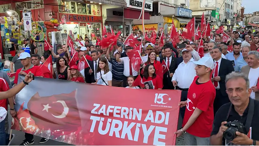 Bartın'da görkemli yürüyüş