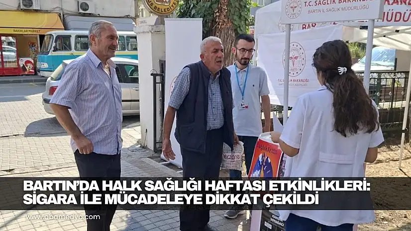 Bartın'da Halk Sağlığı Haftası etkinlikleri