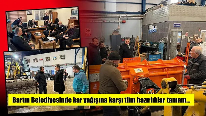 Belediye ekipleri kar mesaisine hazır