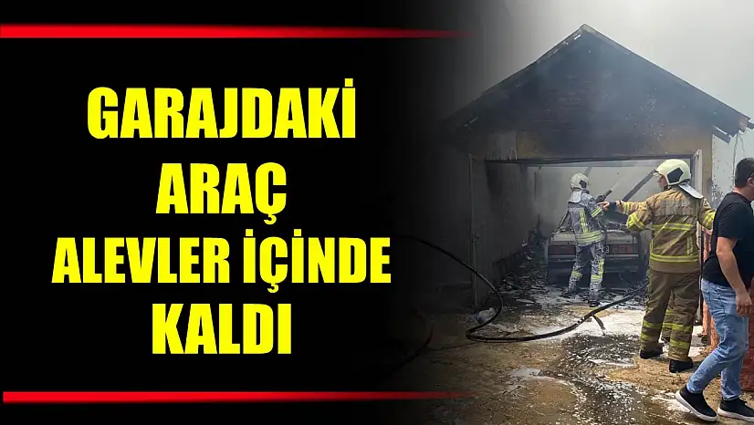 Bir anda alevler sardı
