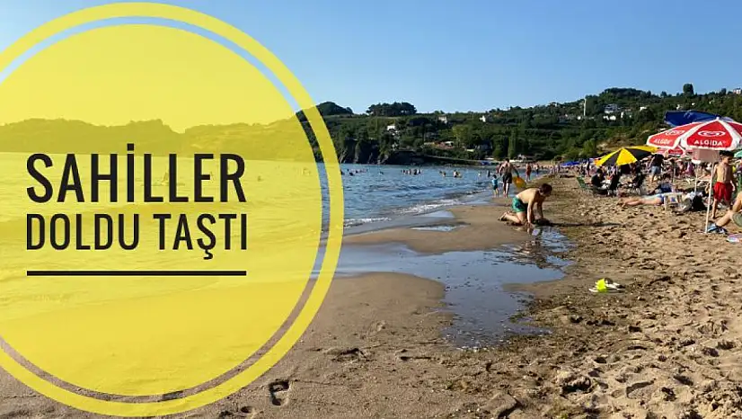 Deniz suyu ısındı, sahiller doldu taştı