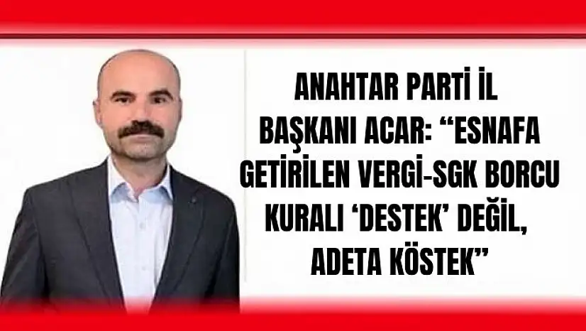 'Esnaf kepenk kapatmaya zorlanıyor'