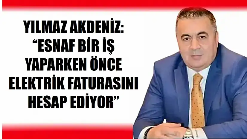 'Esnafa özel tariefe şart'