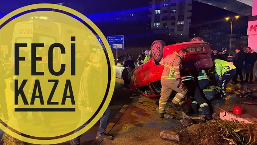 Feci kaza 1'i ağır 3 yaralı