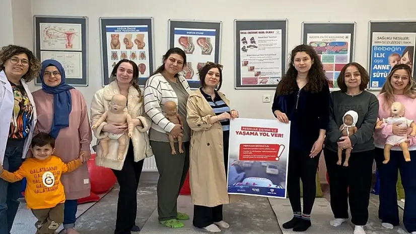 Gebe okulunda ilkyardım eğitimi verildi