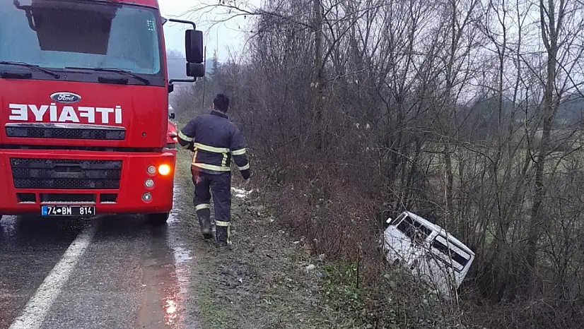 İşçi servisi kaza yaptı
