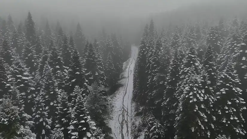 Karabük'ün yüksek kesimleri beyaza büründü