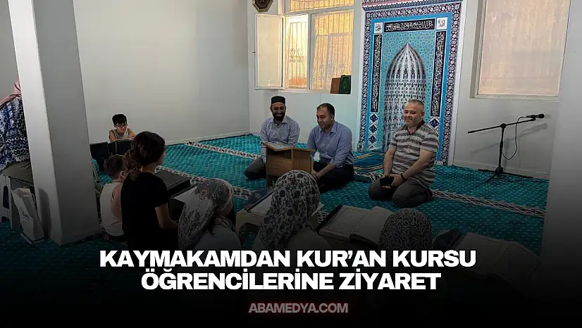 Kaymakamdan Kur'an Kursu Öğrencilerine Ziyaret