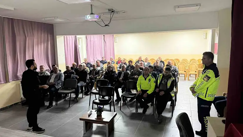 Mudurnu'da taşımalı eğitim şoförlerine güvenlik eğitimi