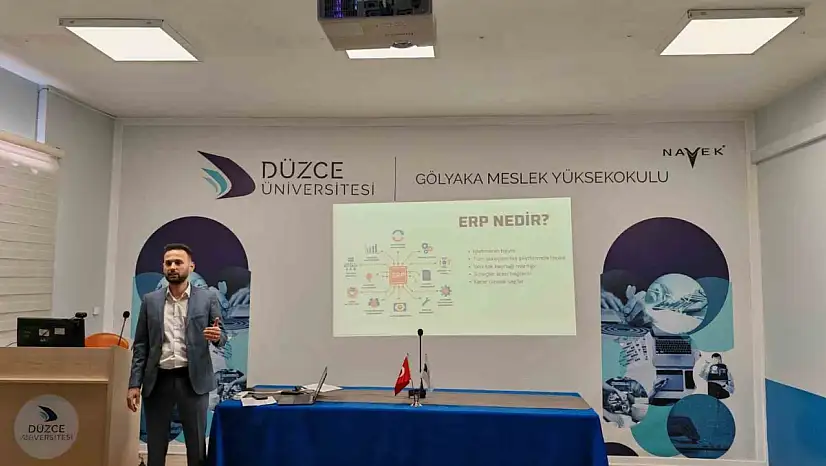 Öğrencilere ERP'yi anlattı