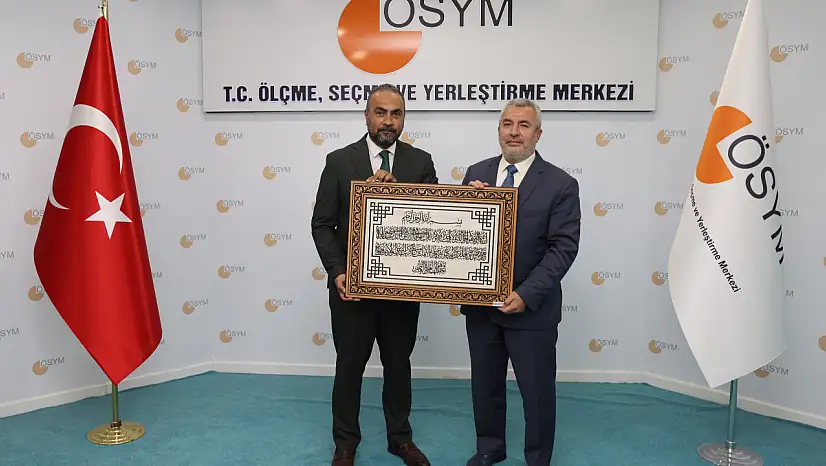 Rektör Akkaya, ÖSYM Başkanı Ersoy'u ziyaret etti