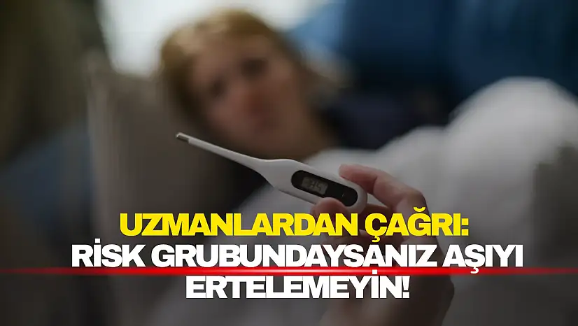 Risk grubundaysanız aşıyı ertelemeyin!