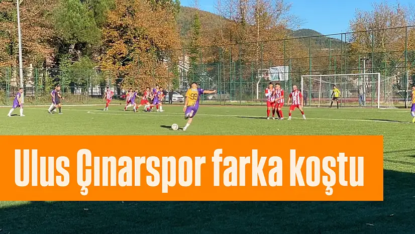 Ulus Çınarspor farka koştu