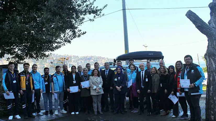 Zonguldak'ta UMKE tatbikatına katılanlara teşekkür belgesi