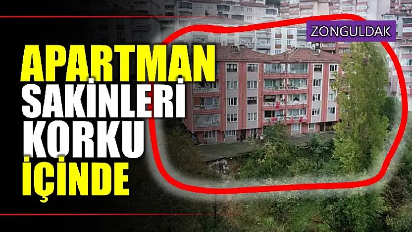 135 haneli binada çökme endişesi
