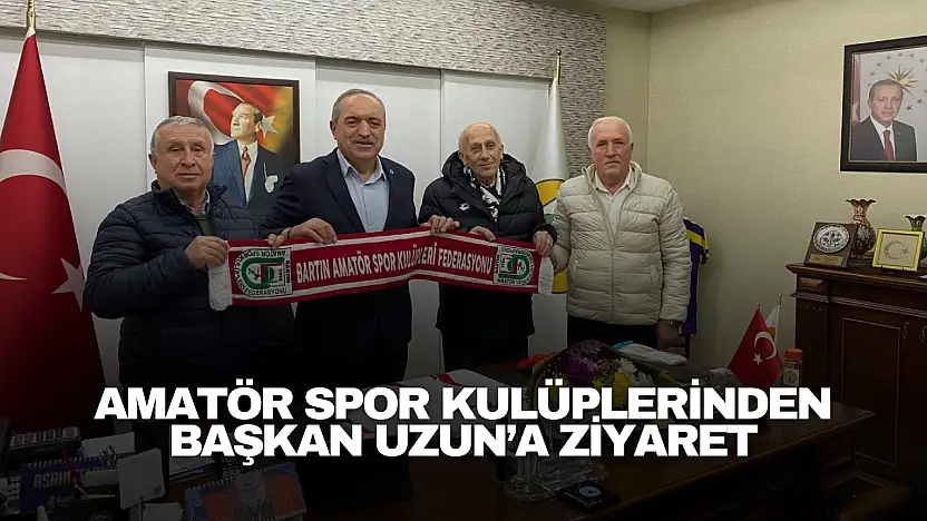 Amatör spor kulüplerinden Başkan Uzun'a ziyaret