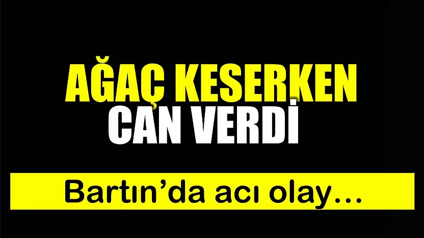 Bartın'da acı olay