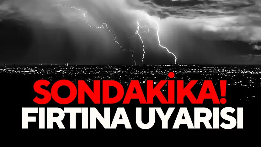 Bartın İçin Fırtına Uyarısı