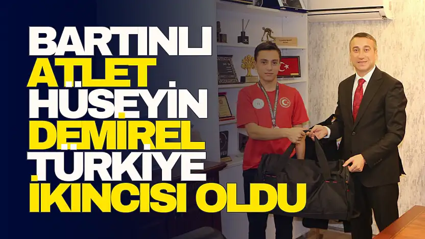 Bartınlı Atlet Hüseyin Demirel Türkiye İkincisi Oldu