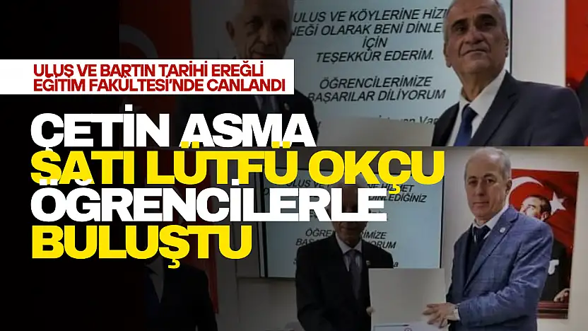 Çetin Asma ve Satı Lütfü Okçu Öğrencilerle Buluştu
