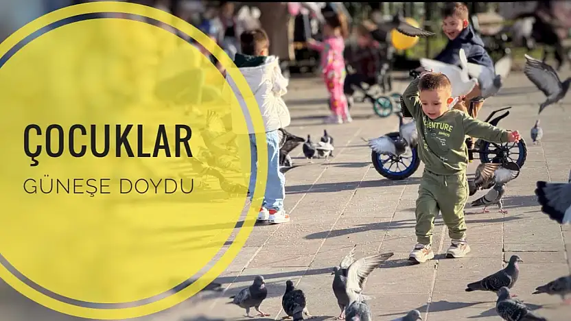 Çocuklar güneşe doydu