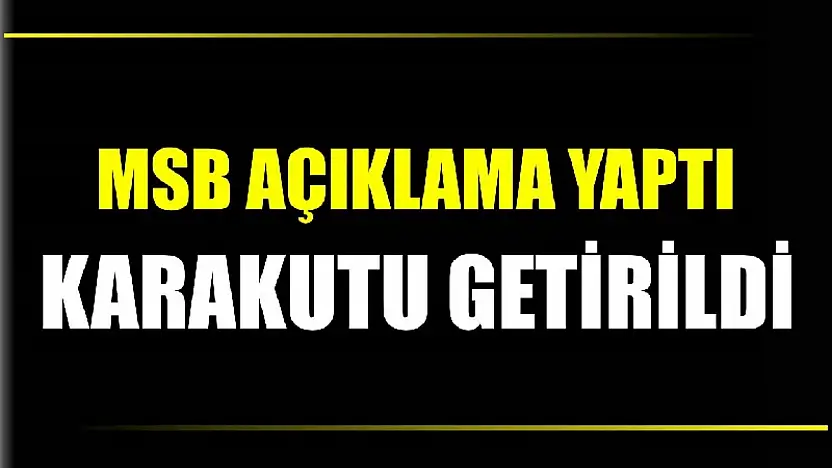 Düşen uçakla ilgili açıklama yapıldı