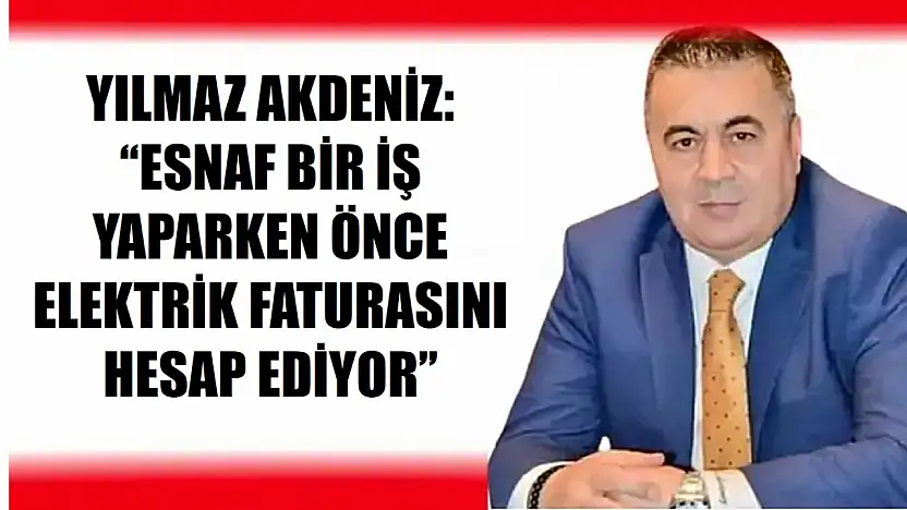 'Esnafa özel tariefe şart'