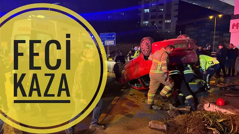 Feci kaza 1'i ağır 3 yaralı