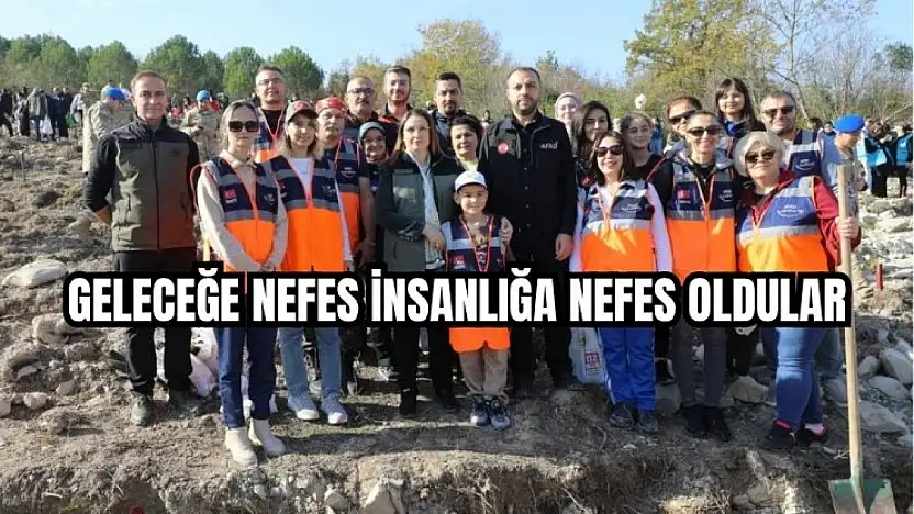 Fidanlar toprakla buluştu