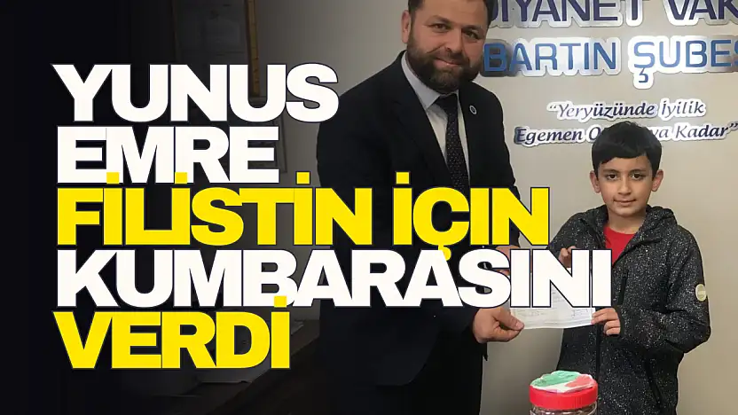 Filistin İçin Kumbarasını Verdi