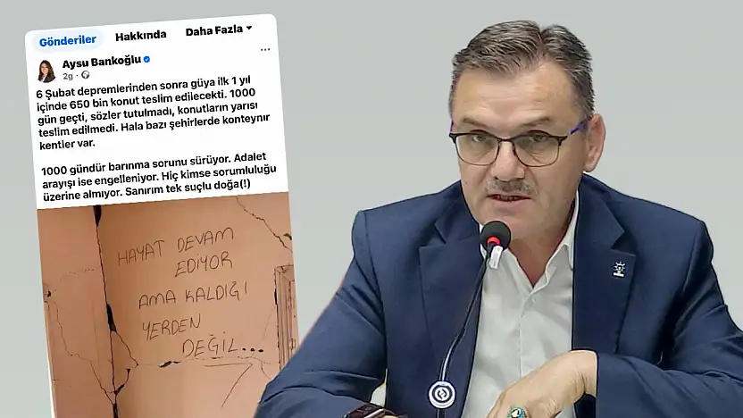 İl Başkanı Arslan'dan Milletvekili Bankoğlu'na yanıt