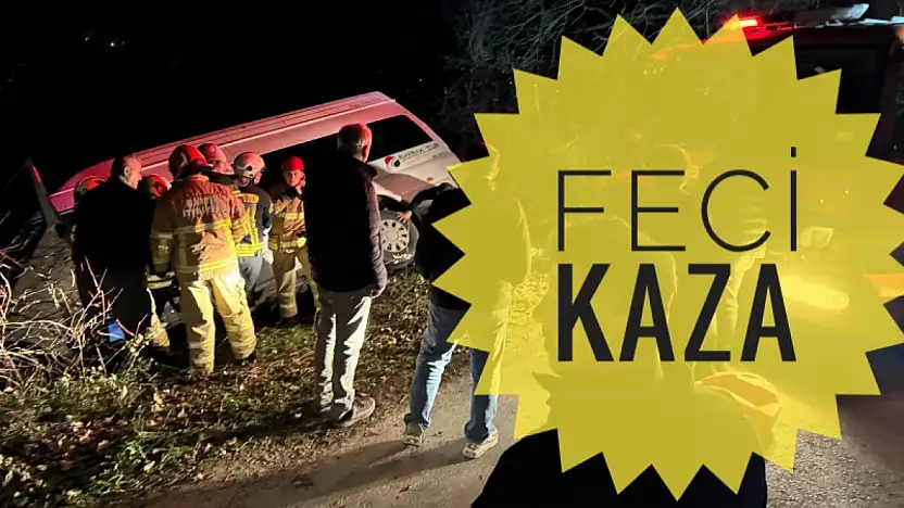 İşçi servisi kaza yaptı