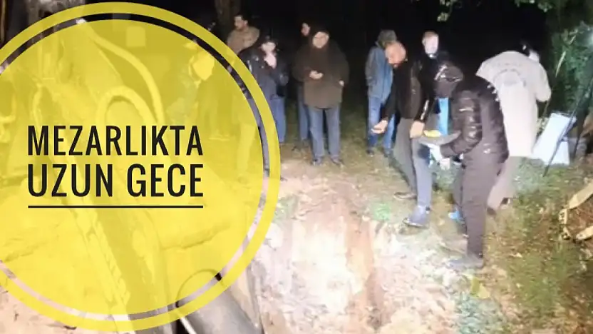 Karaçay Mezarlığı'nda nefesler tutuldu