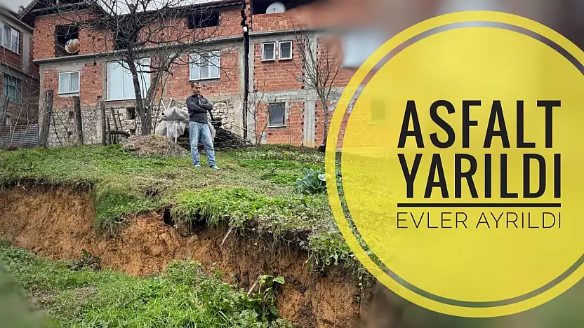 Köyde heyelan korkusu