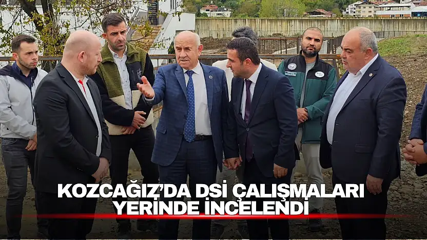 Kozcağız'da Ağu Deresi ve Menfez Çalışmaları Yerinde İncelendi