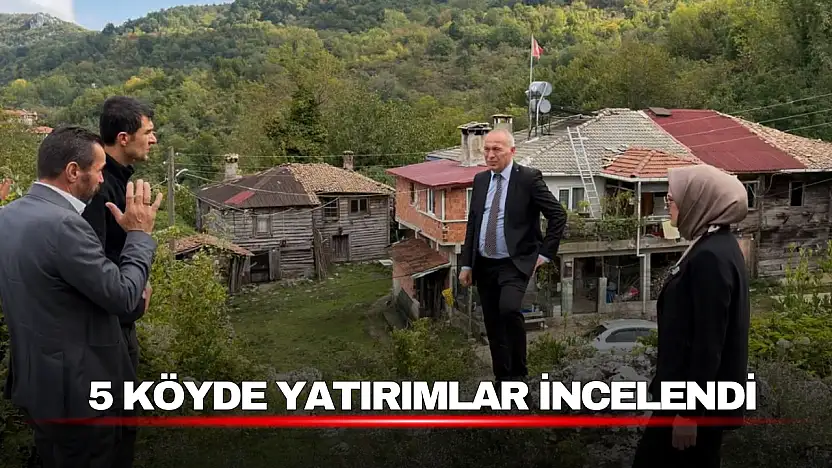 Kurucaşile'de 5 Köyde Yatırımlar İncelendi