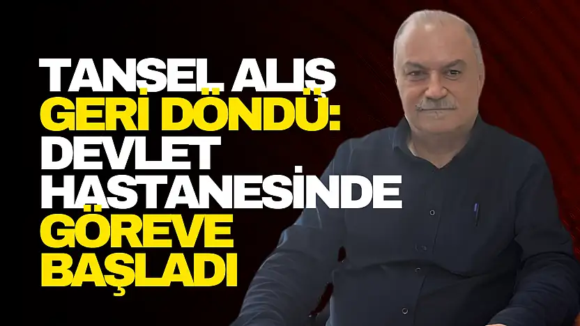 Ömer Tansel Alış Devlet Hastanesinde Göreve Başladı