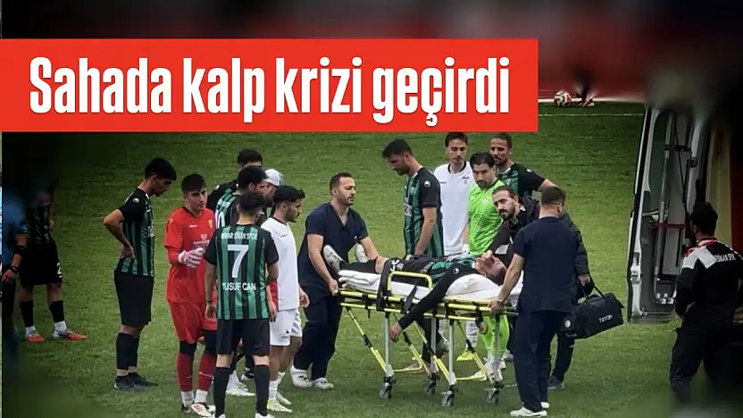 Sahada kalp krizi geçirdi