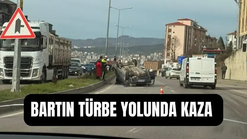 Takla atan araçtaki sürücü yaralandı
