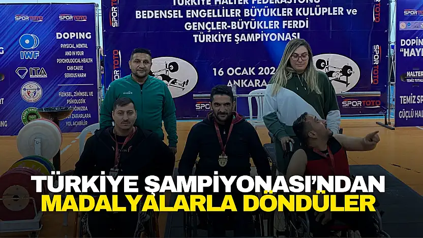 Türkiye Şampiyonası'ndan Madalyalarla Döndüler