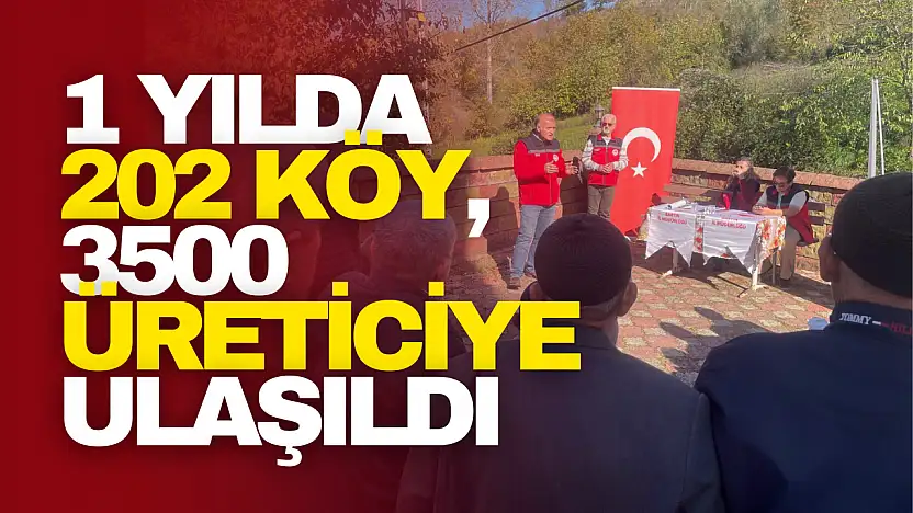 Yılda 202 Köy, 3500 Üreticiye Ulaşıldı