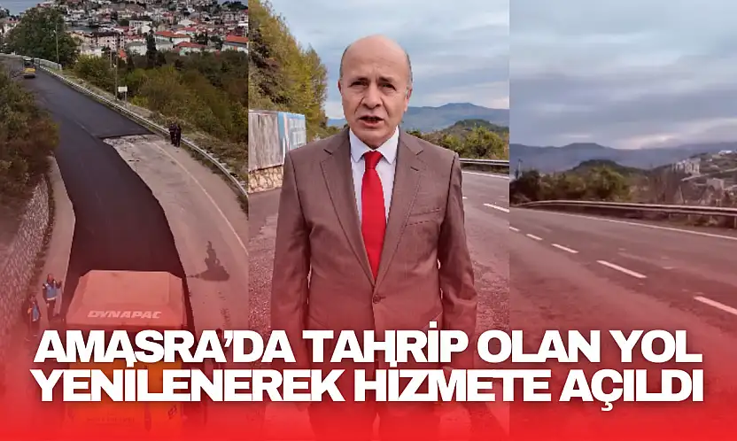 Amasra'da Tahrip Olan Yol Yenilenerek Hizmete Açıldı