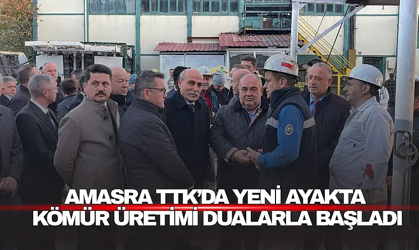 Amasra TTK'da Ayakta Kömür Üretimi Dualarla Başladı