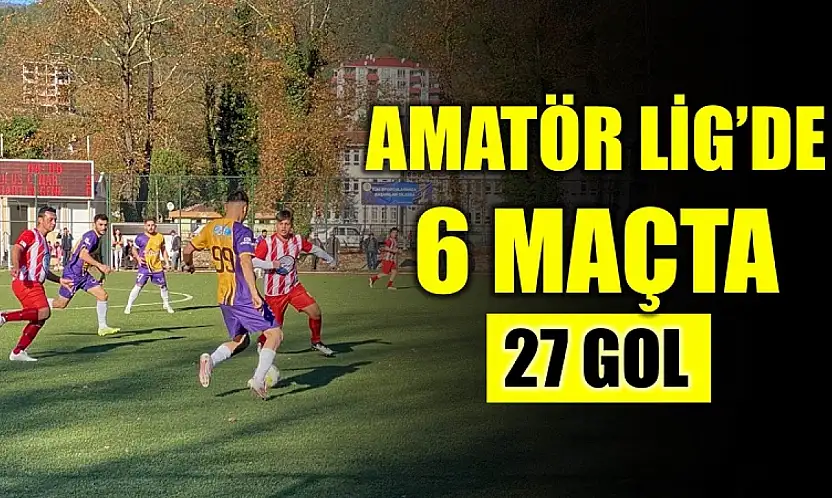 Bartın 1'inci Amatör Lig'de 27 gollü hafta