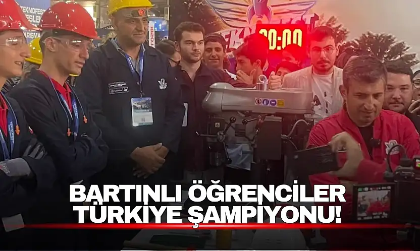 Bartın'a TEKNOFEST Gururu! Fuat Sezgin MTAL Türkiye Birincisi Oldu