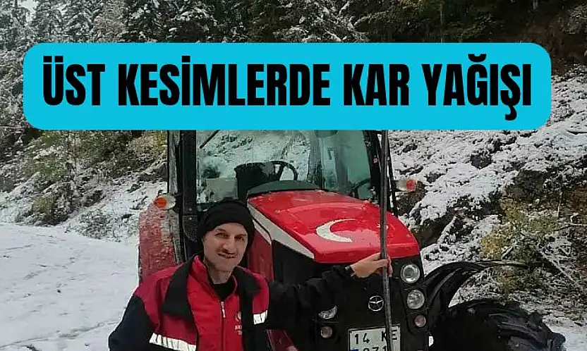 Bartın'a yılın ilk karı düştü